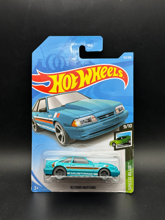 HOT WHEELS - 92 FORD MUSTANG (2019) - HW SPEED BLUR 9/10
