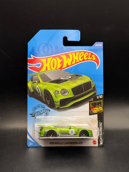 HOT WHEELS - 2018 BENTLEY CONTINENTAL GT3 (2020) - HW NIGHTBURNERZ 1/10
