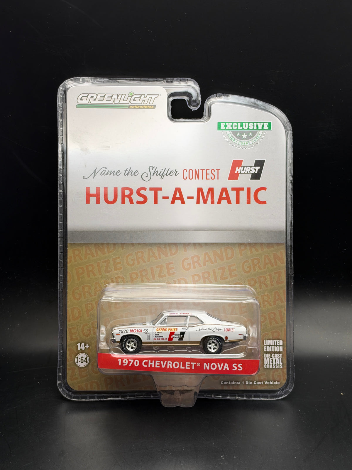 GREENLIGHT - 1970 CHEVROLET NOVA SS - HURST A MATIC - HOBBY HOBBY EXCLUSIVE