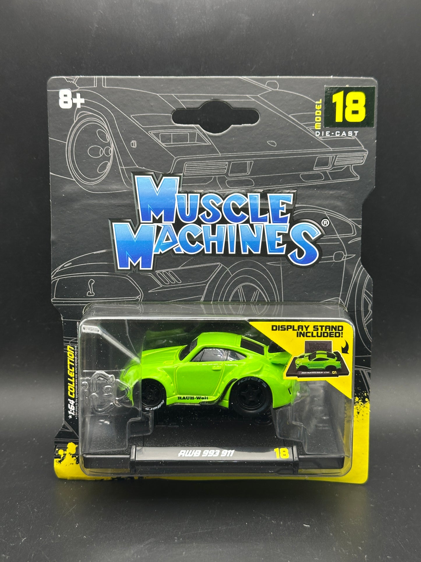MUSCLE MACHINES - RWB 993 911 - MODEL 18 DIECAST