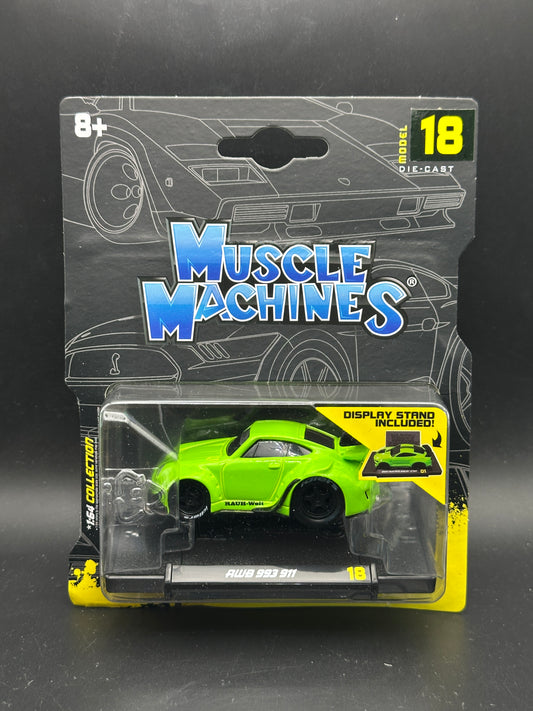 MUSCLE MACHINES - RWB 993 911 - MODEL 18 DIECAST