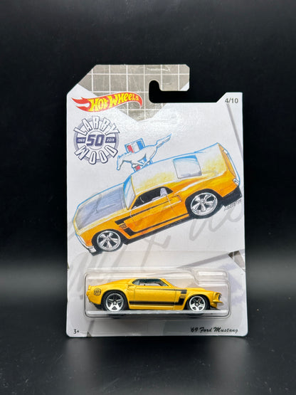 HOT WHEELS - 69 FORD MUSTANG (2019) - LARRY WOOD ANNIVERSARY SERIES 4/10