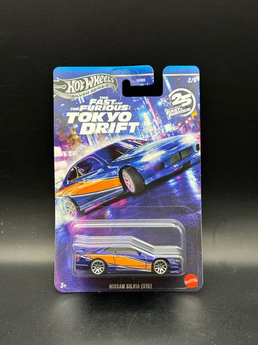 HOT WHEELS - NISSAN SILVIA S15 (2026) - SILVER SERIES - FAST AND FURIOUS TOKYO DRIFT SERIES 2/5