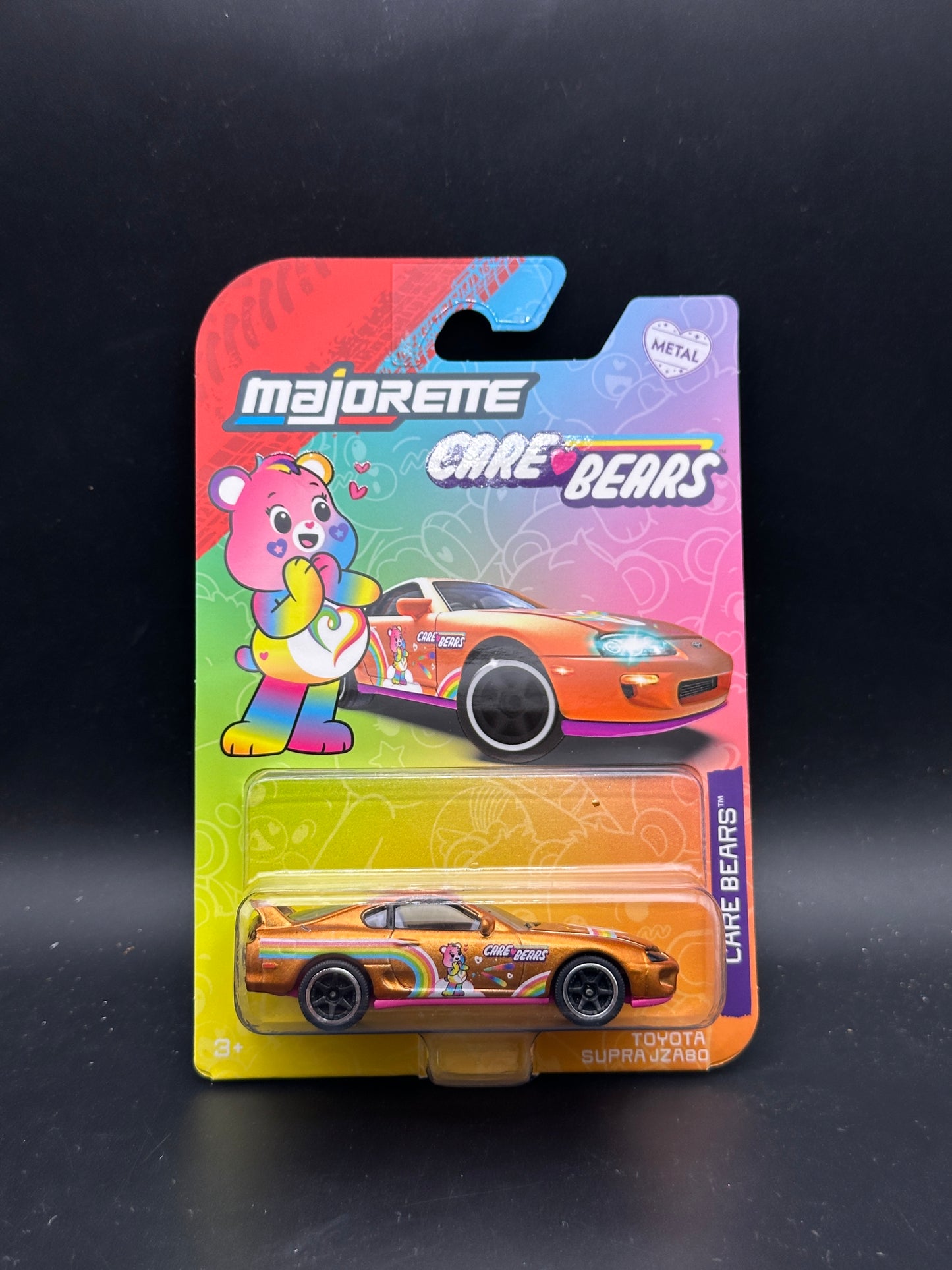MAJORETTE PREMIUM CARS - TOYOTA SUPRA JZA80 - CARE BEARS SPECIAL EDITION -  1/64 SCALE - CHASE