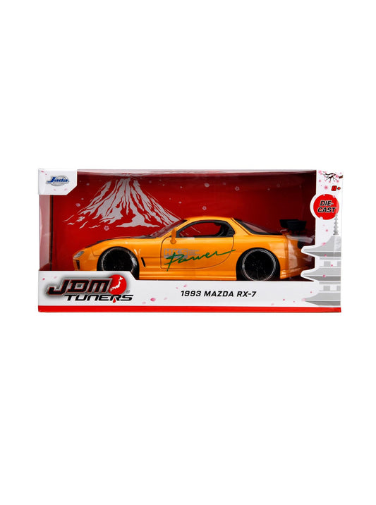 JADA DIECAST CARS - 1993 MAZDA RX-7 - HKS POWER - JDM TUNERS - 1/24 SCALE
