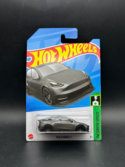 HOT WHEELS - TESLA MODEL Y (2023) - HW GREEN SPEED 1/10