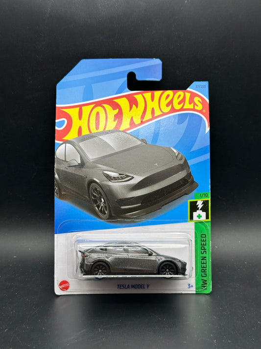 HOT WHEELS - TESLA MODEL Y (2023) - HW GREEN SPEED 1/10
