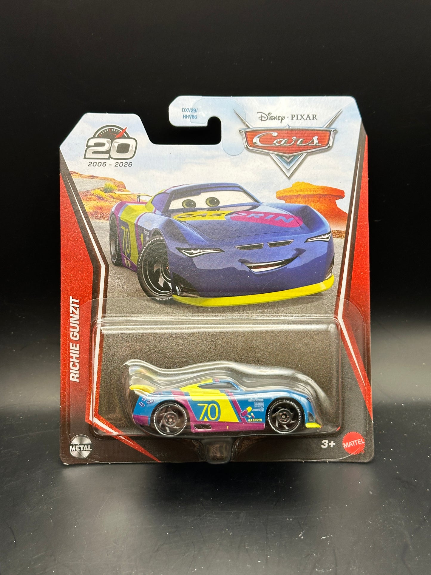 DISNEY PIXAR CARS 20th ANNIVERSARY - RICHIE GUNZIT - DIECAST