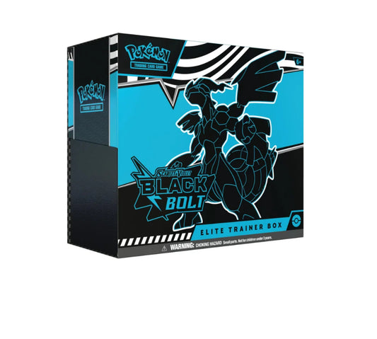 Pokémon Black & White Black Bolt Elite Trainer Box on a white background