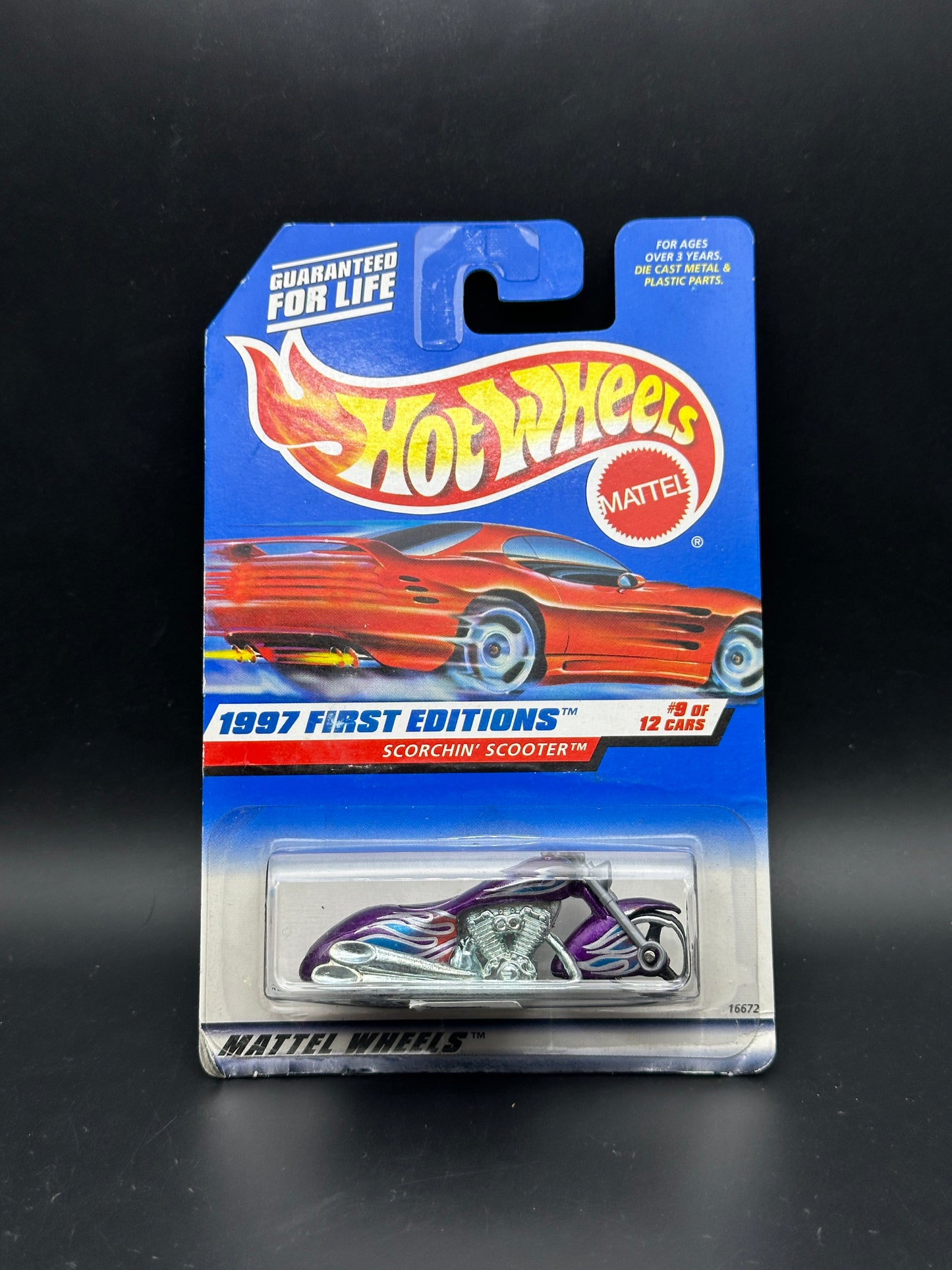 HOT WHEELS - SCORCHIN SCOOTER (1997) - HW 1997 FIRST EDITIONS 9/12
