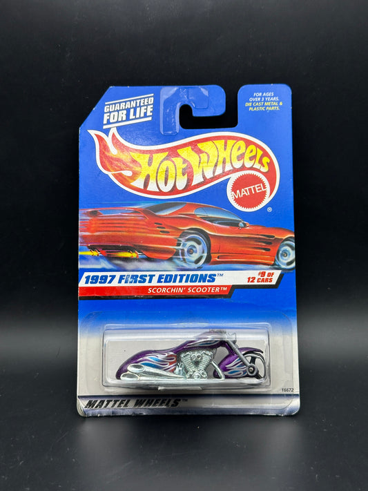 HOT WHEELS - SCORCHIN SCOOTER (1997) - HW 1997 FIRST EDITIONS 9/12
