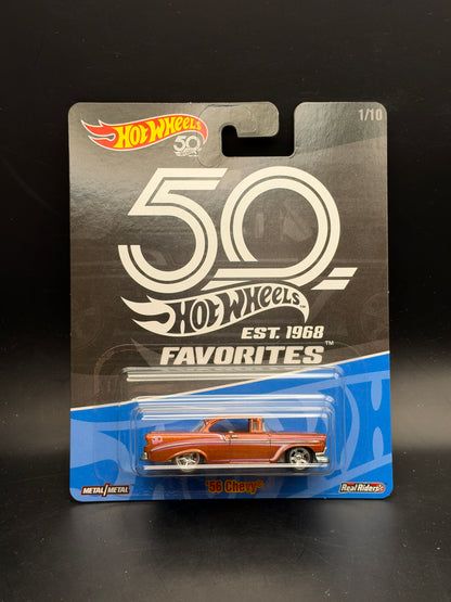 HOT WHEELS - 56 CHEVY (2018) - HW 50th ANNIVERSARY FAVORITES 1/10