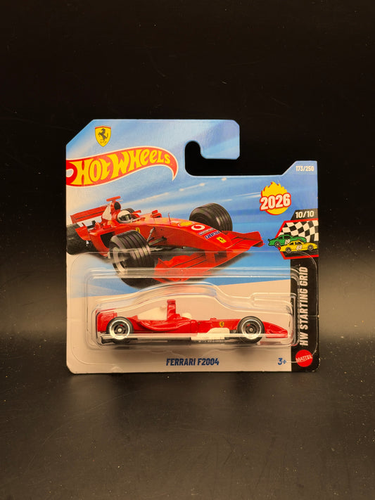 HOT WHEELS - FERRARI F2004 (2026) - HW STARTING GRID 10/10