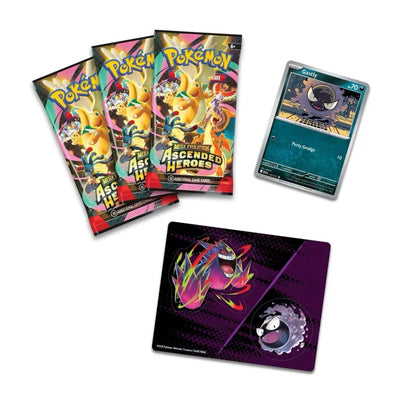 POKEMON TCG - ASCENDED HEROES - GASTLY - TECH STICKER BLISTER