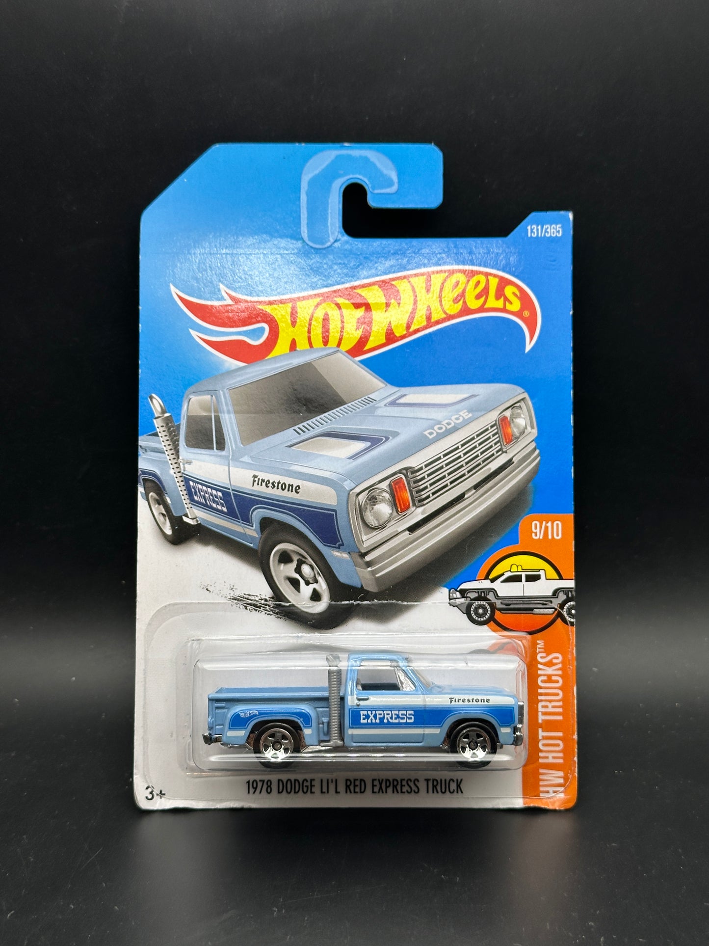 HOT WHEELS - 1979 DODGE LIL RED EXPRESS TRUCK - (2017) - HW HOT TRUCKS 9/10