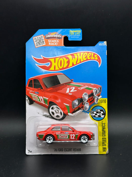 HOT WHEELS - 70 FORD ESCORT RS1600 (2016) - HW SPEED GRAPHICS 10/10