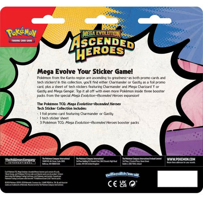POKEMON TCG - ASCENDED HEROES - GASTLY - TECH STICKER BLISTER