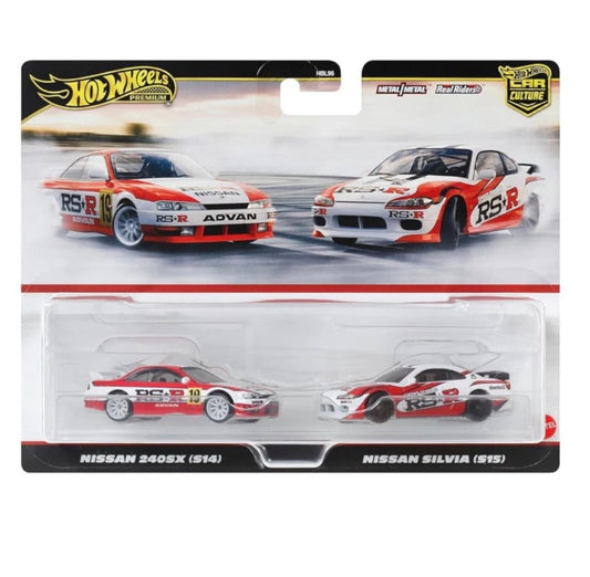 HOT WHEELS - NISSAN 240SX S14 / NISSAN SILVIA S15 (2024) - 2 PACK