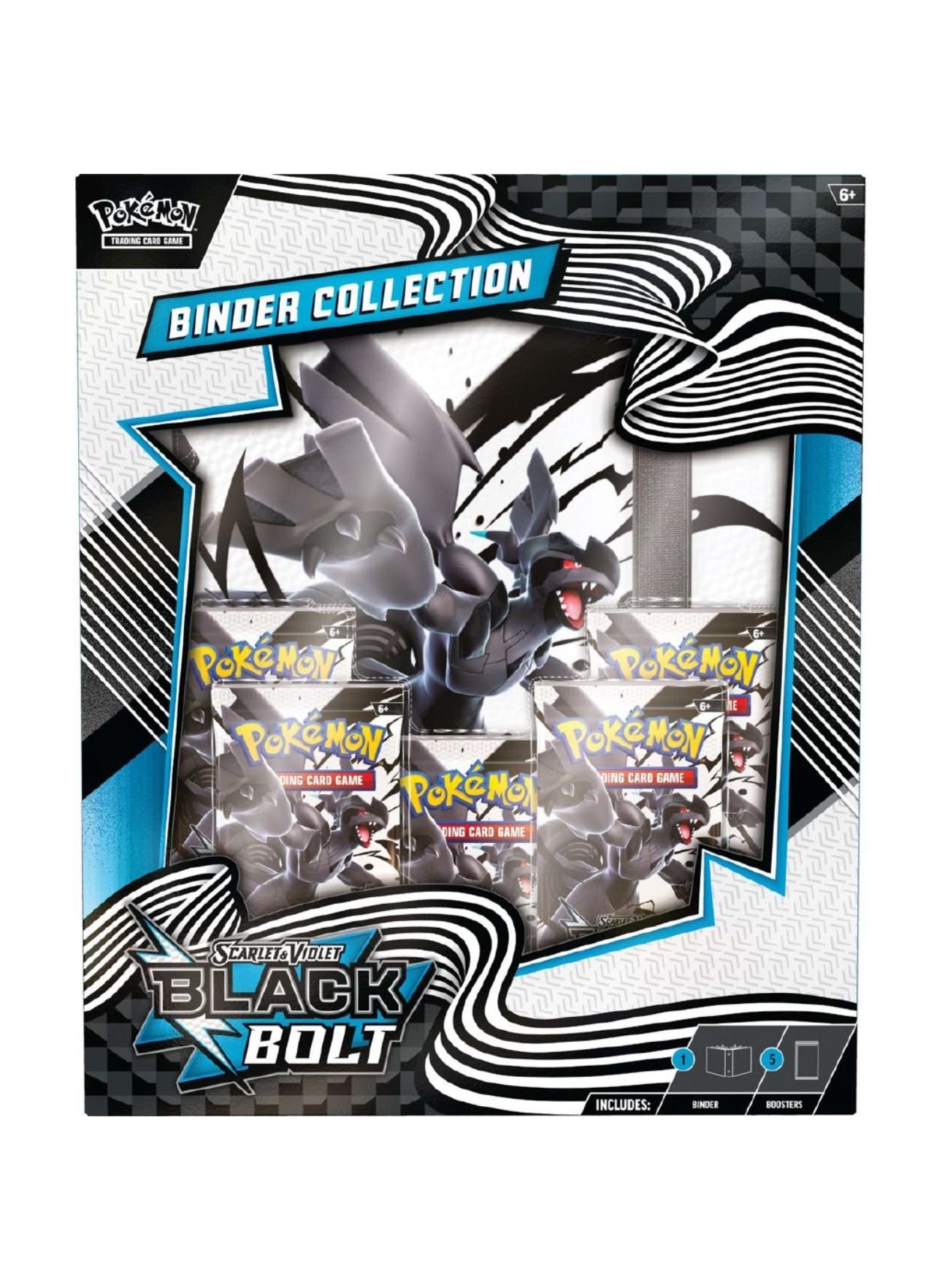 Pokémon Black and Bolt Binder Collection packaging with character and text.