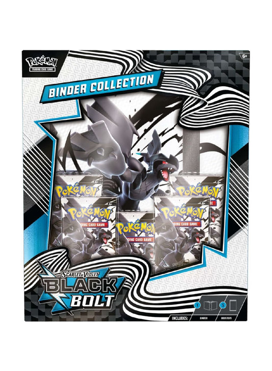 Pokémon Black and Bolt Binder Collection packaging with character and text.