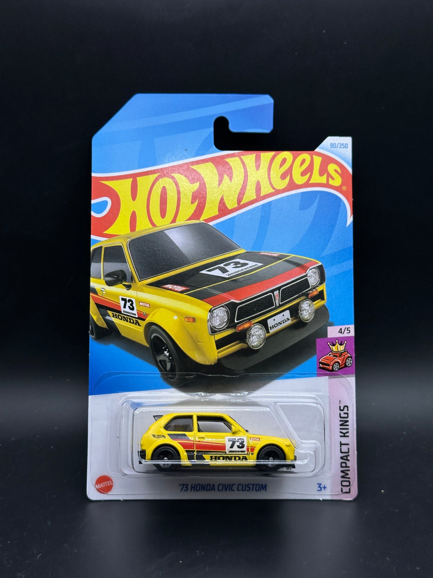 HOT WHEELS - 73 HONDA CIVIC CUSTOM (2024) - COMPACT KINGS 4/5