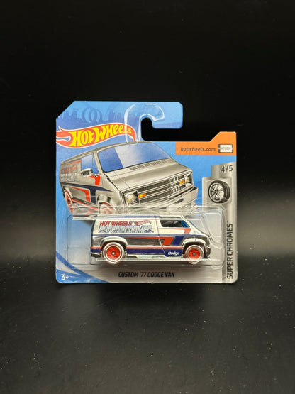 HOT WHEELS - CUSTOM 77 DODGE VAN (2019) - HW SUPER CHROMES 4/5