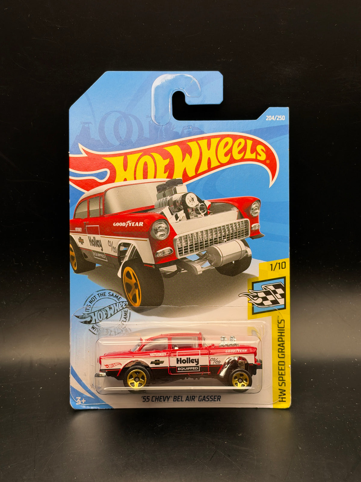 HOT WHEELS - 55 CHEVY BEL AIR GASSER (2019) - HW SPEED GRAPHICS 1/10