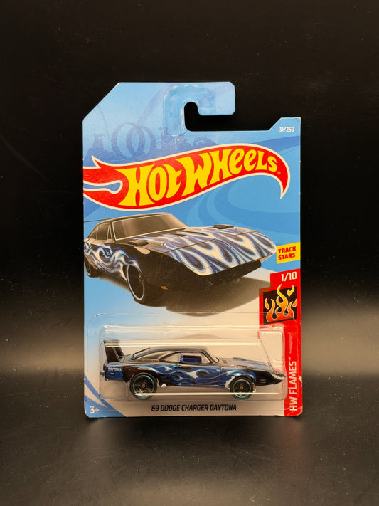 HOT WHEELS - 69 DODGE CHARGER DAYTONA (2019) - HW FLAMES 1/10