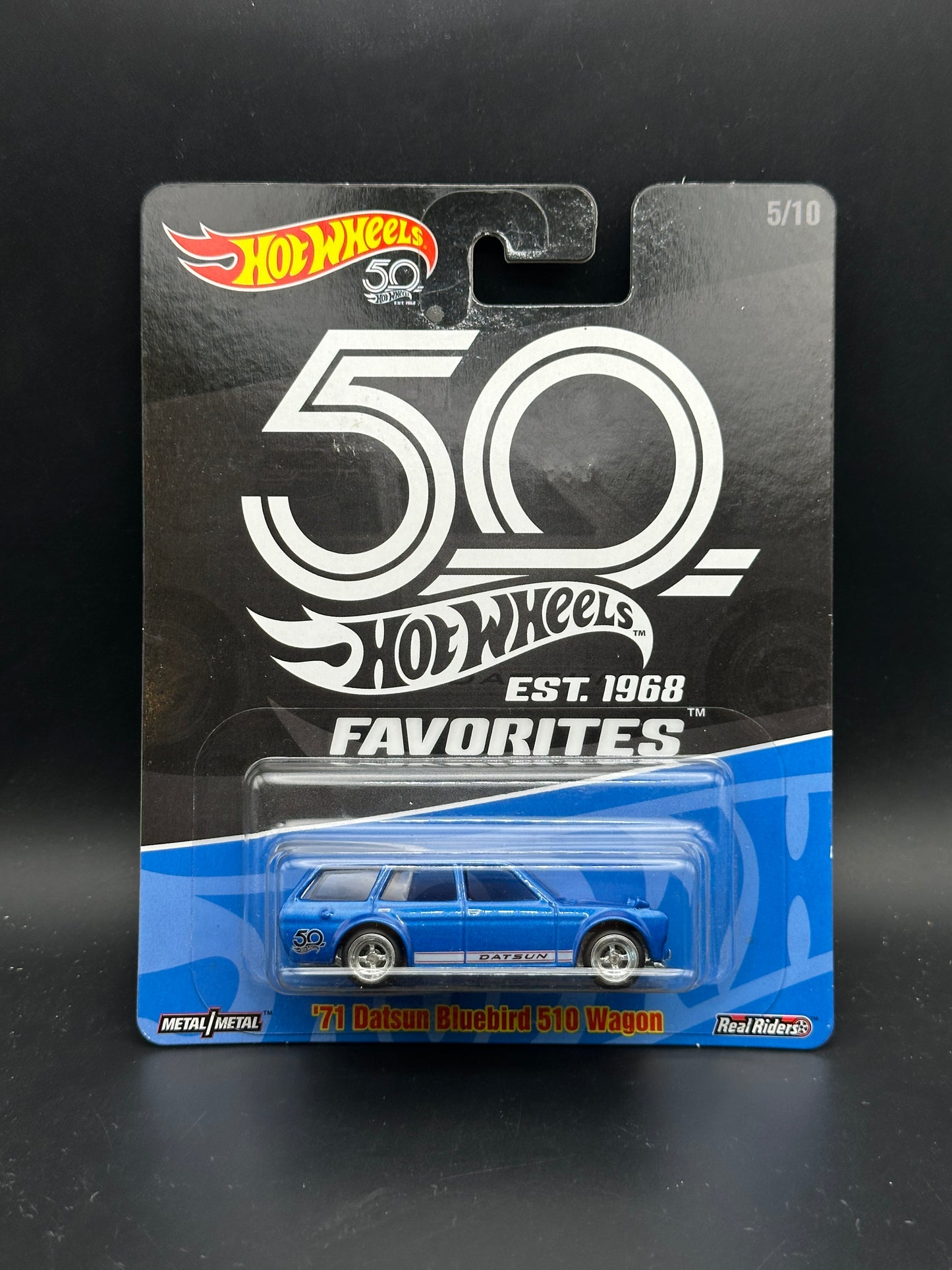 HOT WHEELS - 71 DATSUN BLUEBIRD 510 WAGON (2018) - HW 50th ANNIVERSARY FAVORITES 5/10