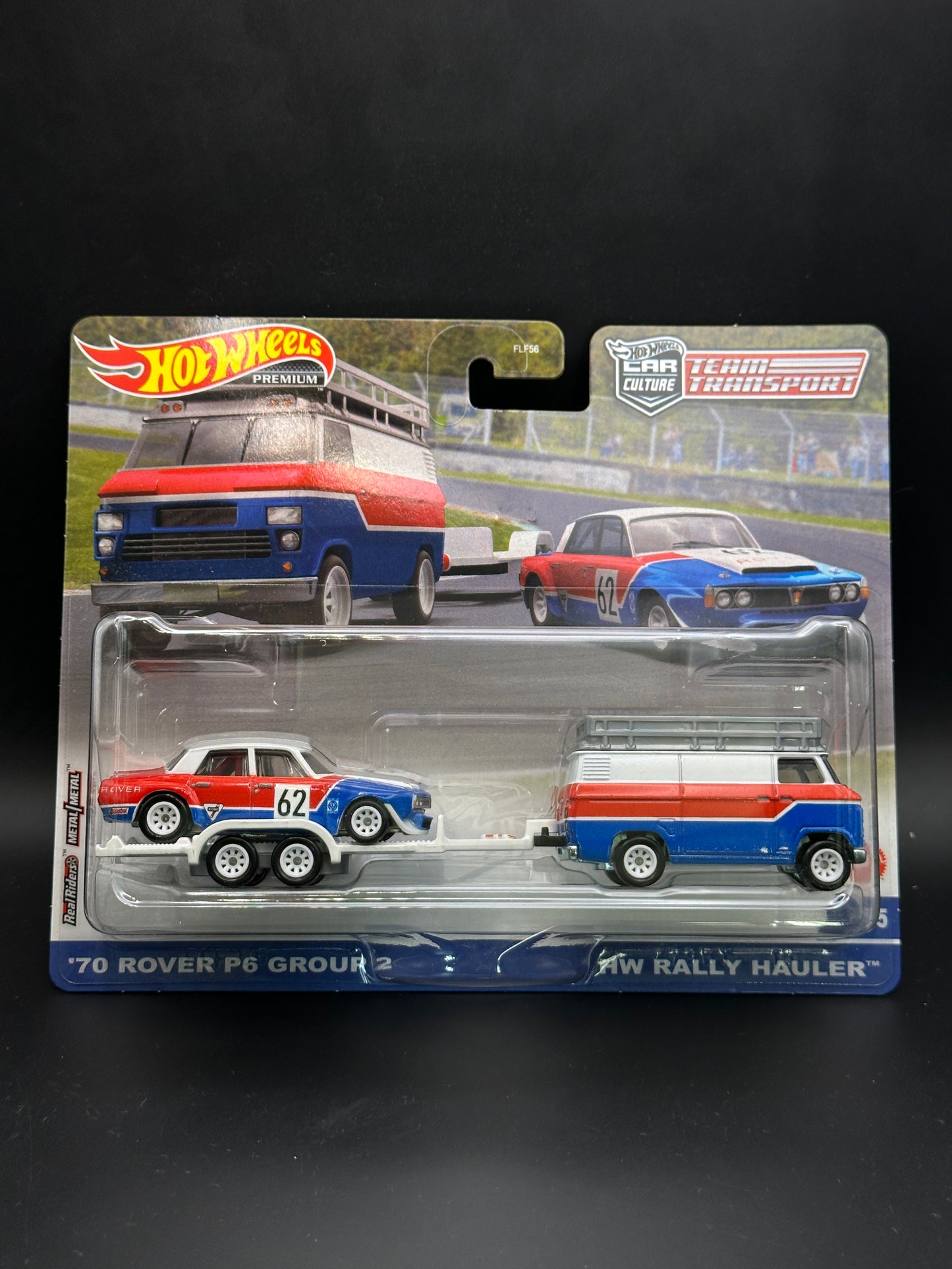 HOT WHEELS - 70 ROVER P6 GROUP 2 / HW RALLY HAULER (2023) - TEAM TRANSPORT #55