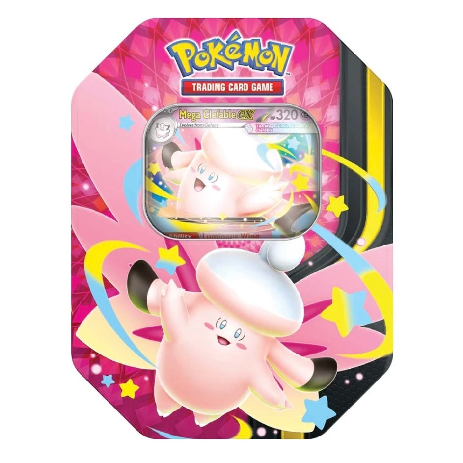 POKEMON TCG - MEGA MOONLIGHT TIN - MEGA CLEFABLE EX