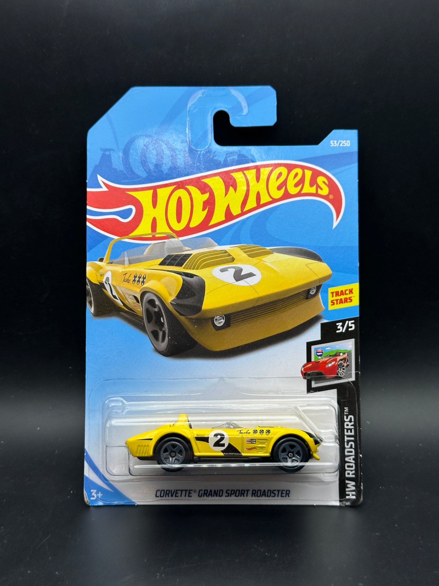 HOT WHEELS - CORVETTE GRAND SPORT ROADSTER (2019) - HW ROADSTERS 3/5