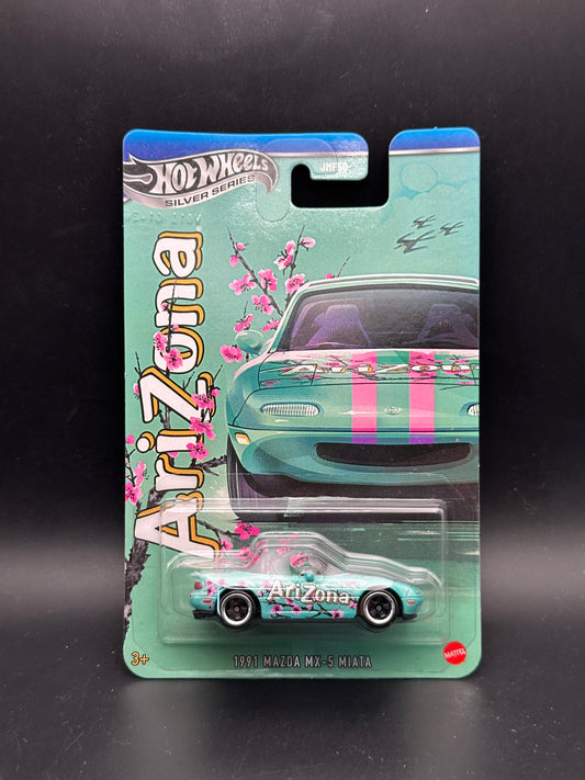 HOT WHEELS - 1991 MAZDA MX5 MIATA (2026) - ARIZONA TEA - 7-ELEVEN EXCLUSIVE