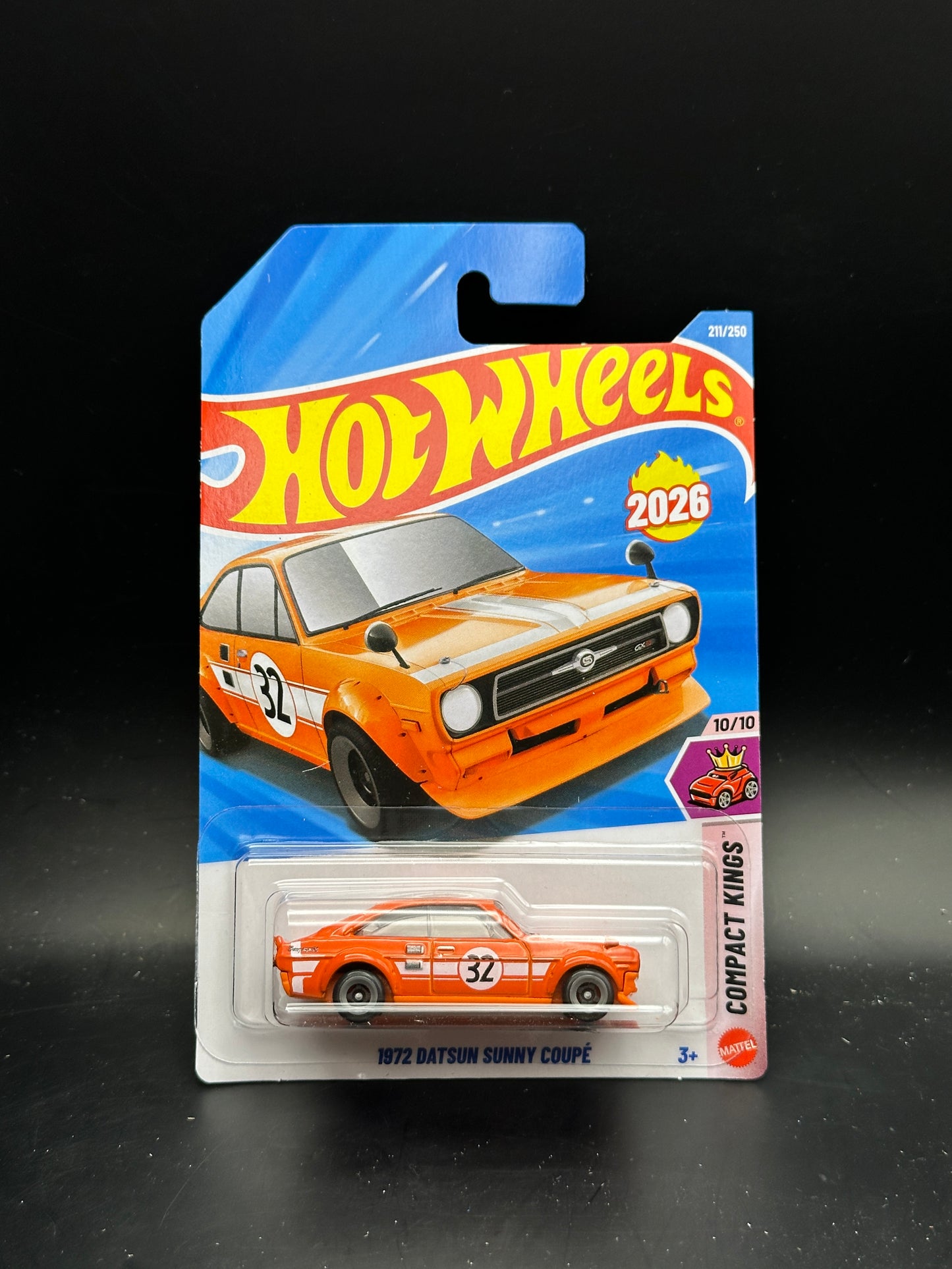 HOT WHEELS - 1972 DATSUN SUNNY COUPE (2026) - HW COMPACT KINGS 10/10