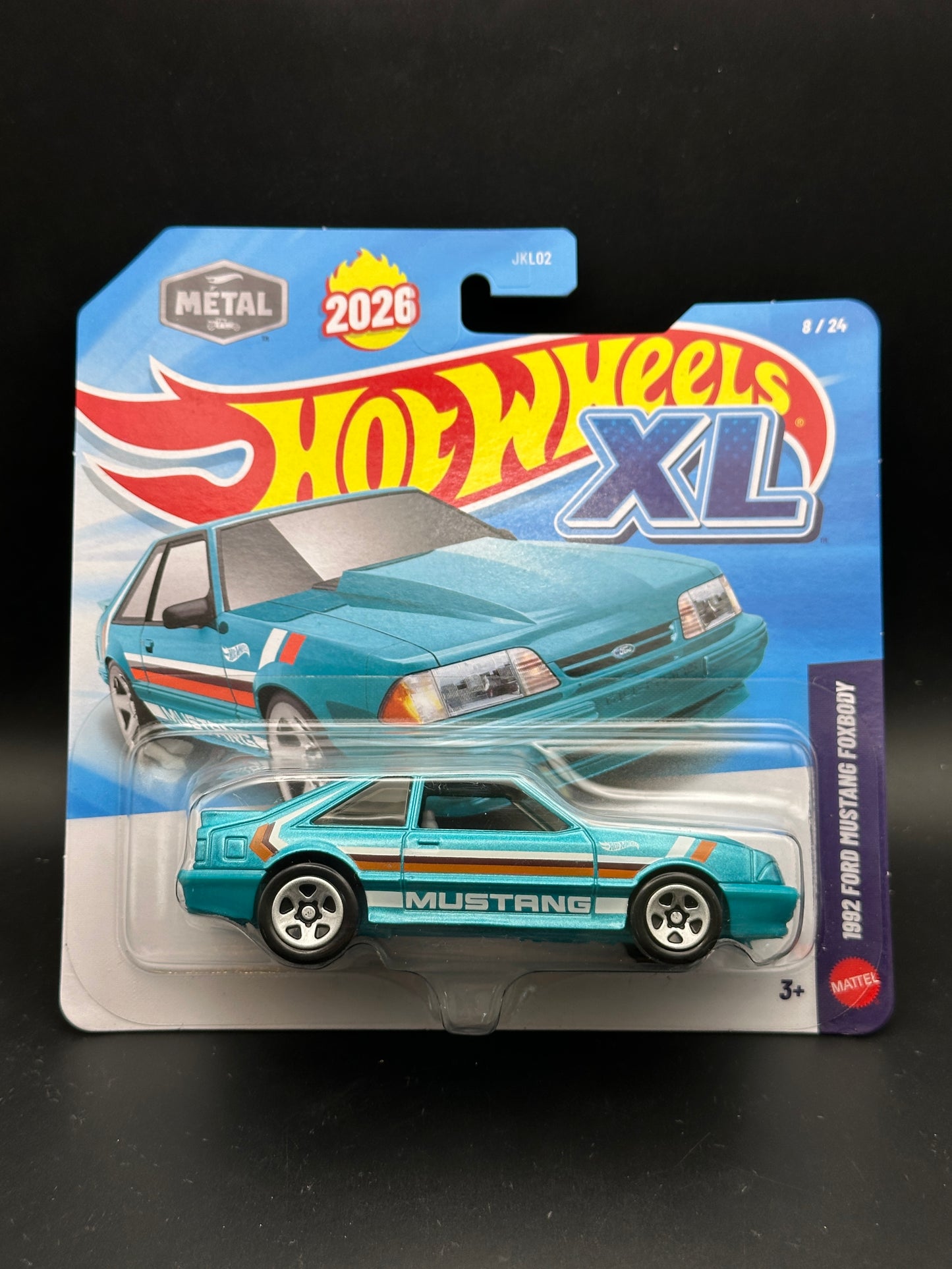 HOT WHEELS XL - 1992 FORD MUSTANG FOXBODY 8/24 (2026) - 1:43 SCALE