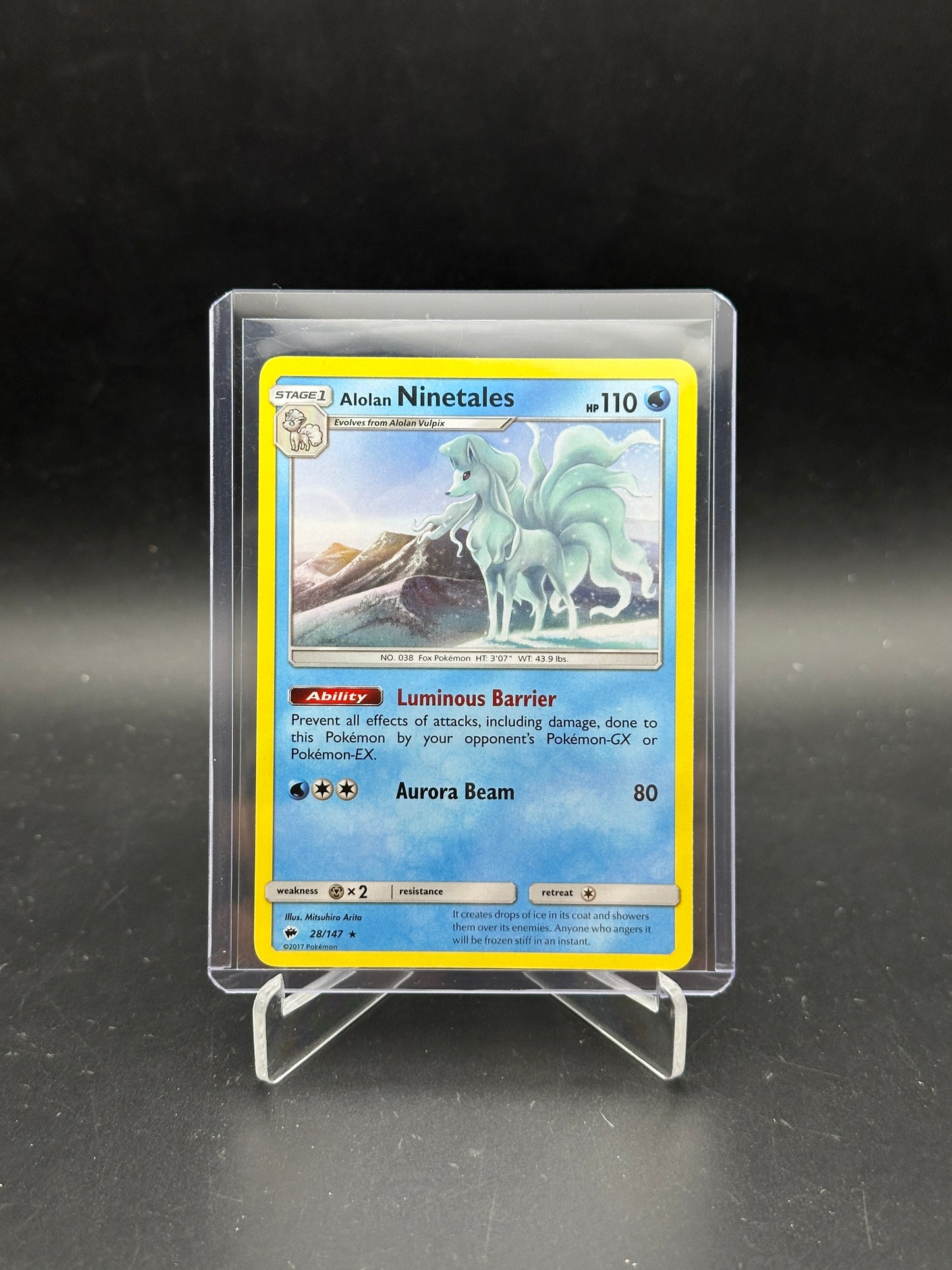 POKEMON TCG - ALOLAN NINETALES - NORMAL - BURNING SHADOWS - 28/147