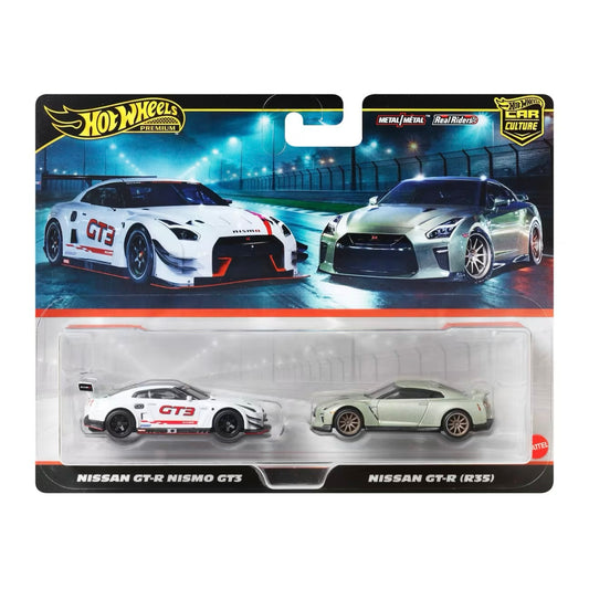 HOT WHEELS - NISSAN GT-R NISMO GT3 / NISSAN GT-R (R35) - 2 PACK