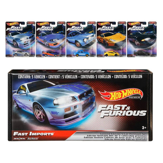 HOT WHEELS - FAST IMPORT 5 PACK (2019) - FAST AND FURIOUS
