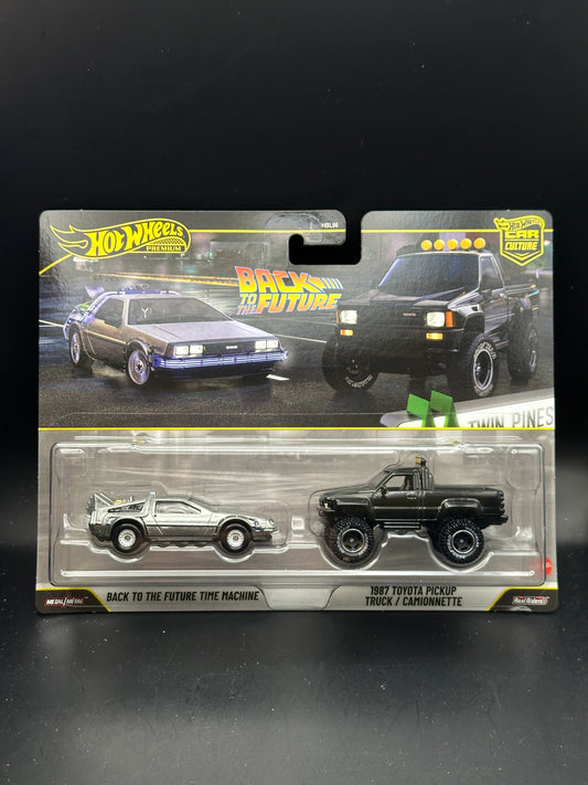 HOT WHEELS - BACK TO THE FUTURE TIME MACHINE / 1987 TOYOTA PICKUP TRUCK (2026) - 2 PACK