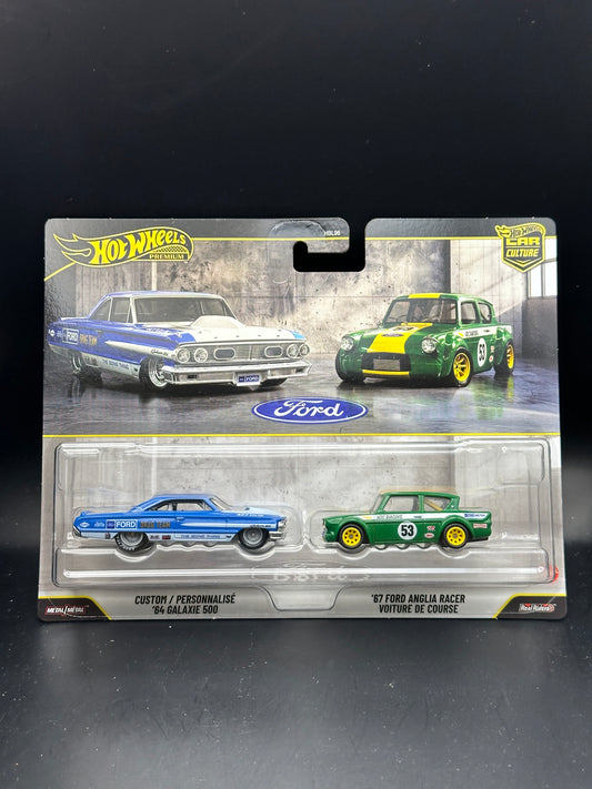 HOT WHEELS - CUSTOM 64 GALAXIE 500 / 67 FORD ANGLIA RACER (2026) - 2 PACK