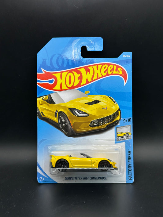 HOT WHEELS - CORVETTE C7 Z06 CONVERTIBLE (2018) - HW FACTORY FRESH 9/10