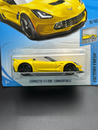 HOT WHEELS - CORVETTE C7 Z06 CONVERTIBLE (2018) - HW FACTORY FRESH 9/10