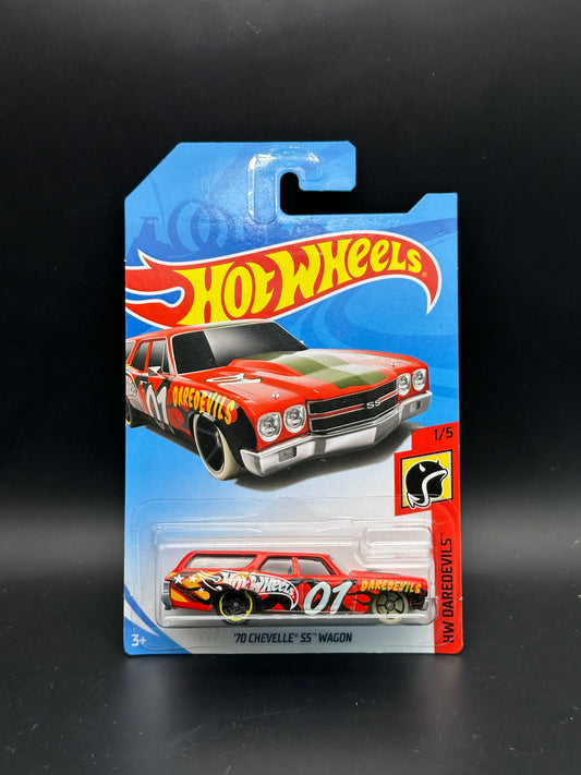 HOT WHEELS - 70 CHEVELLE SS WAGON (2018) - HW DAREDEVILS 1/5