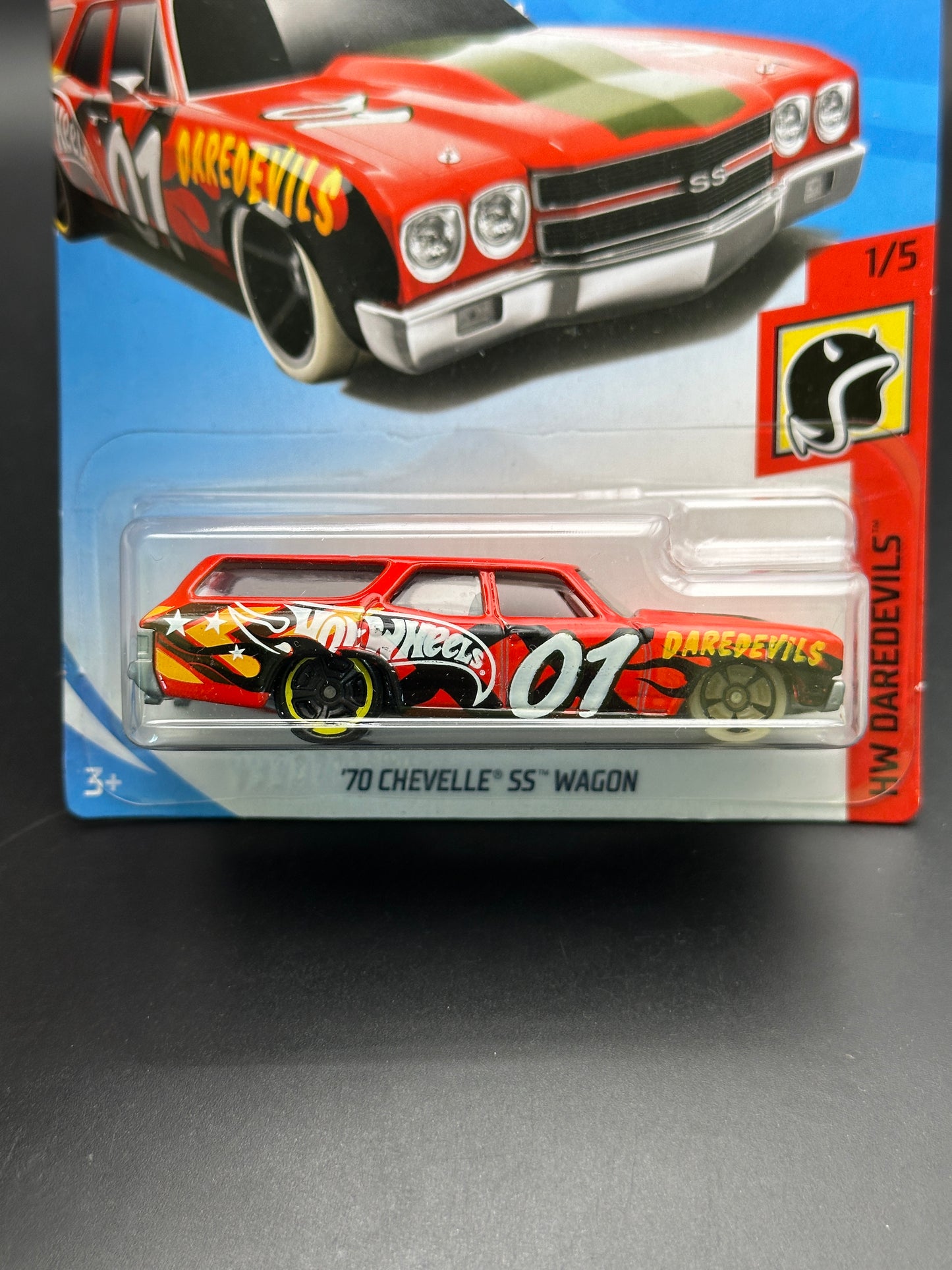 HOT WHEELS - 70 CHEVELLE SS WAGON (2018) - HW DAREDEVILS 1/5