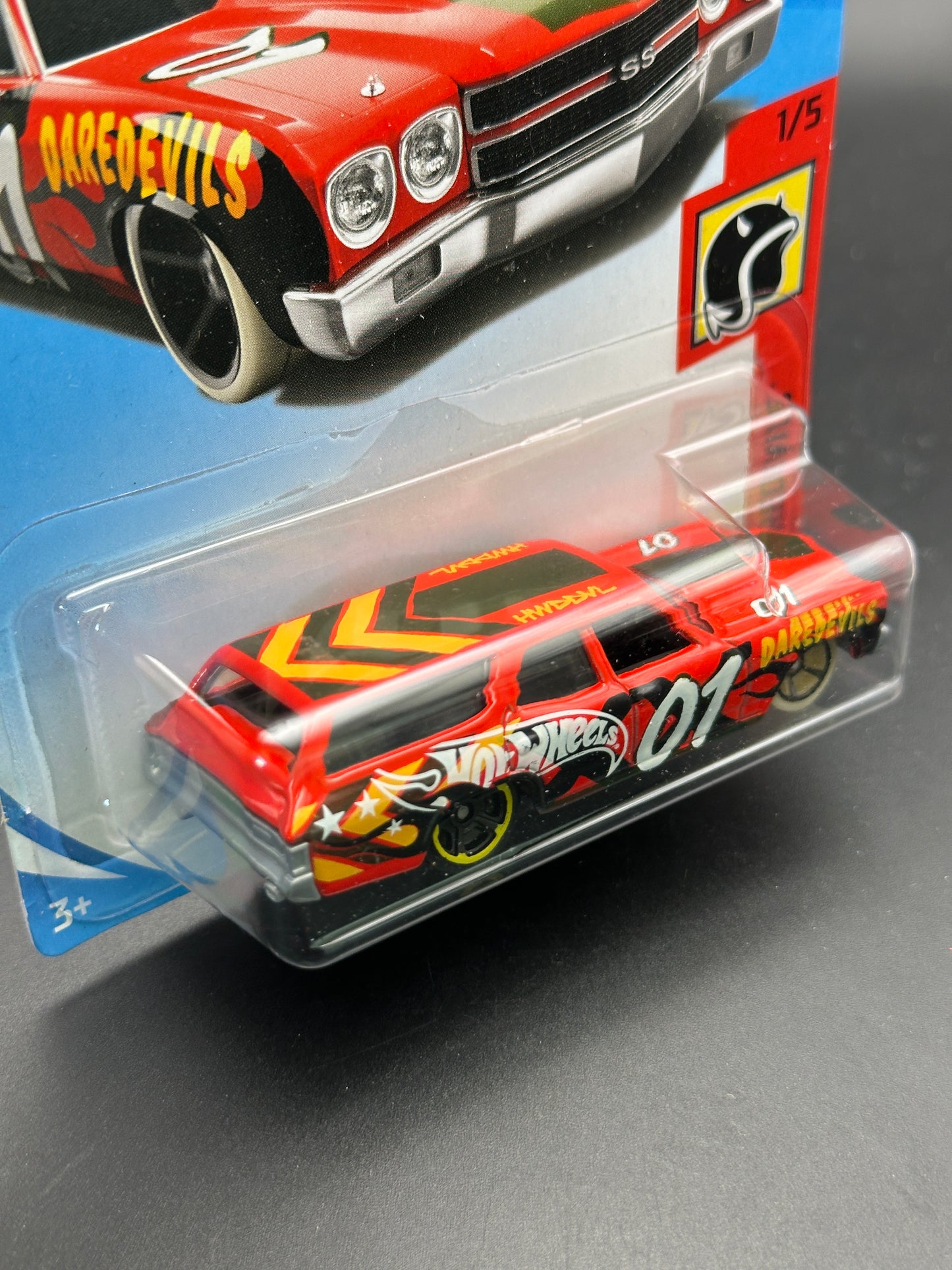 HOT WHEELS - 70 CHEVELLE SS WAGON (2018) - HW DAREDEVILS 1/5