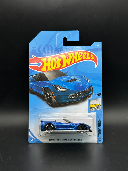 HOT WHEELS - CORVETTE C7 Z06 CONVERTIBLE (2018) - HW FACTORY FRESH 9/10