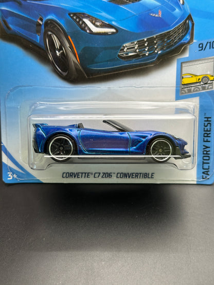 HOT WHEELS - CORVETTE C7 Z06 CONVERTIBLE (2018) - HW FACTORY FRESH 9/10
