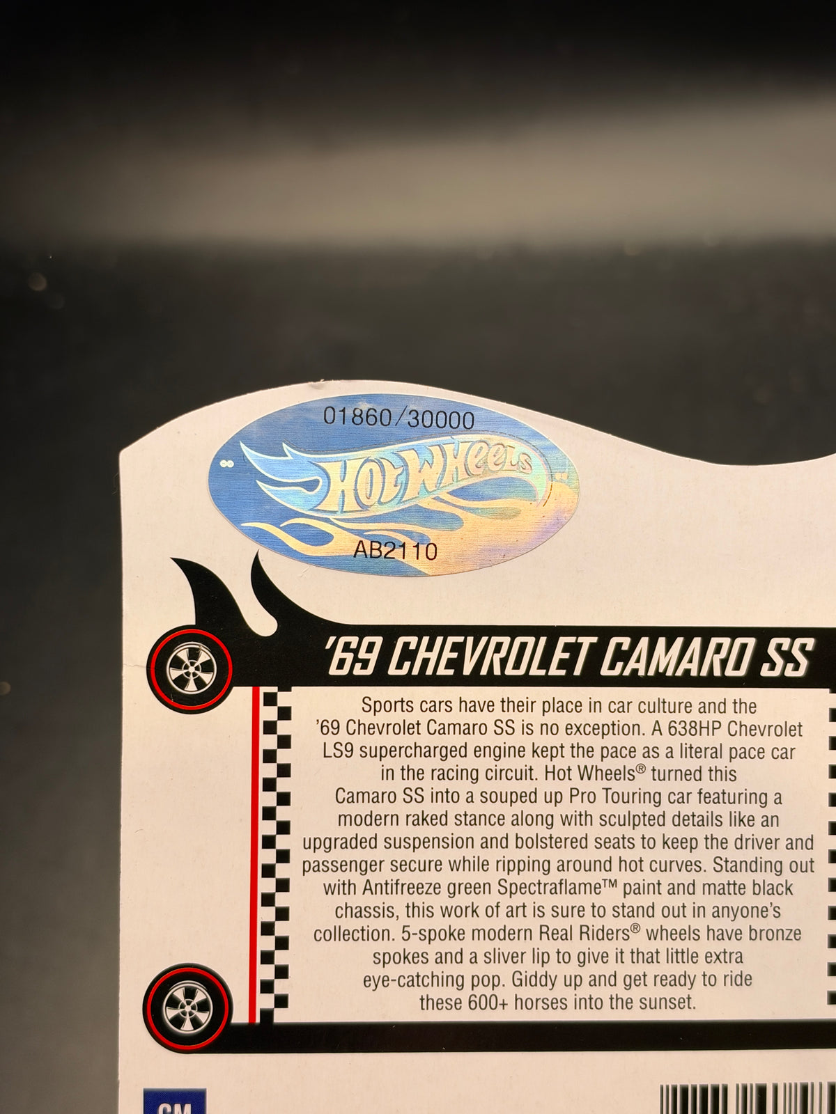 HOT WHEELS - 69 CHEVROLET CAMARO SS (2021) - RLC EXCLUSIVE
