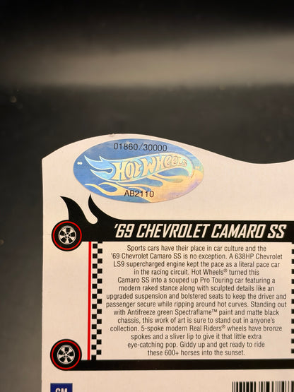 HOT WHEELS - 69 CHEVROLET CAMARO SS (2021) - RLC EXCLUSIVE