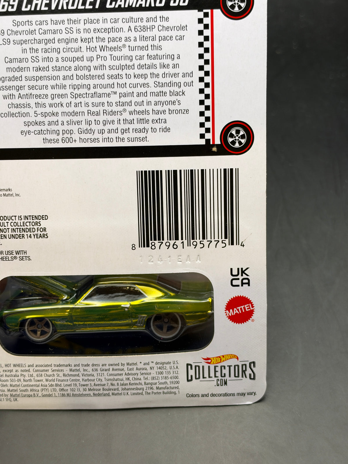 HOT WHEELS - 69 CHEVROLET CAMARO SS (2021) - RLC EXCLUSIVE